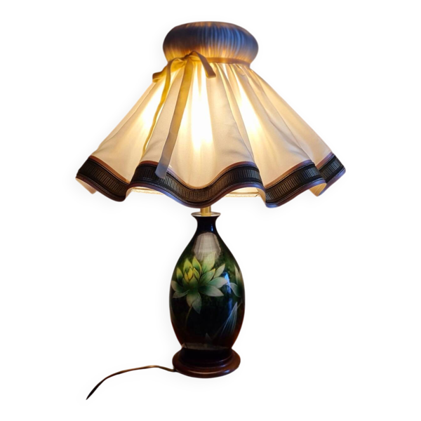 Lampe verte signée Louis Drimmer