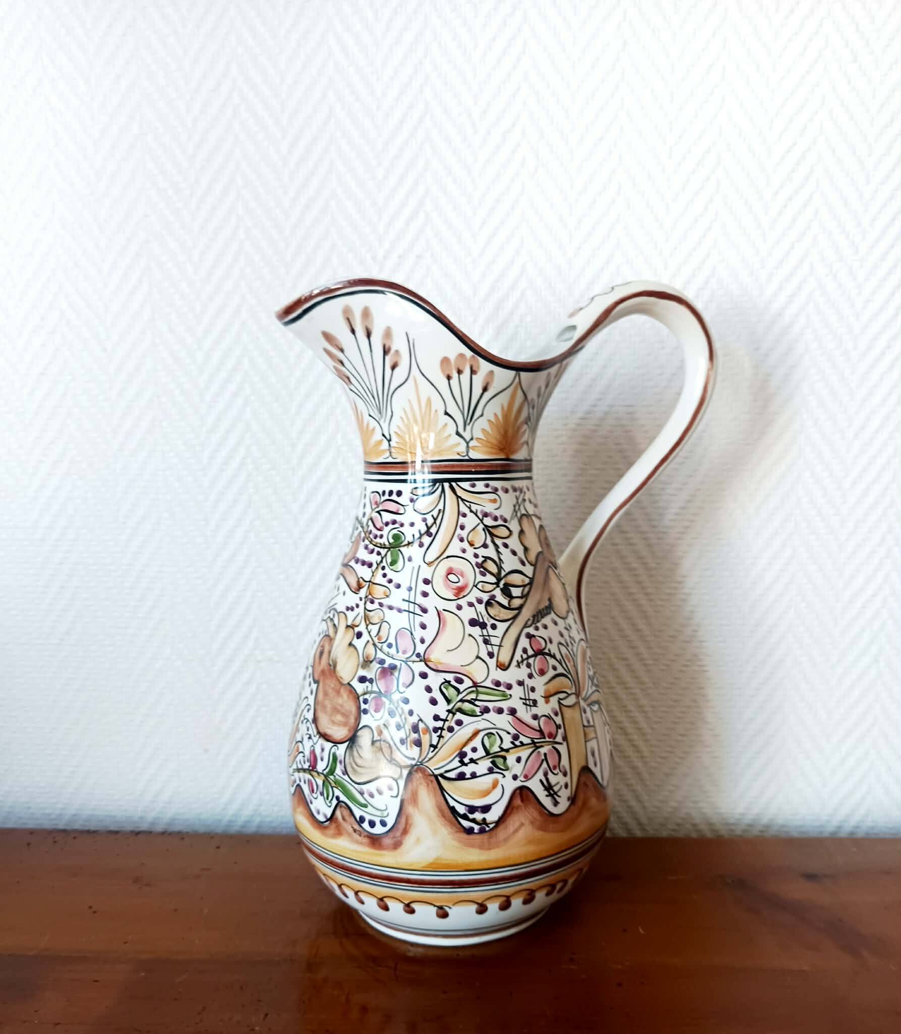 Ceramic jug in Portuguese style