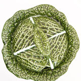 Soup pot of Portugal cabbage leaves in green slurry