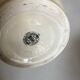 Vase en céramique faïence de Longwy 1960 fleurs or