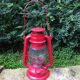 Red metal storm lamp. Swallow Brand