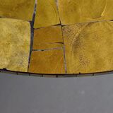 Table basse ornée d'une mosaïque à la feuille d'or 18 carats