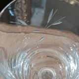 Water glass chiseled wine engraved dpc 082392