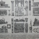 Engraving • Arabic art, decorations, weapons • Original lithograph from 1898