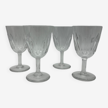 Set of 4 glasses of wine Baccarat model Cassino