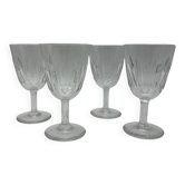 Set of 4 glasses of wine Baccarat model Cassino