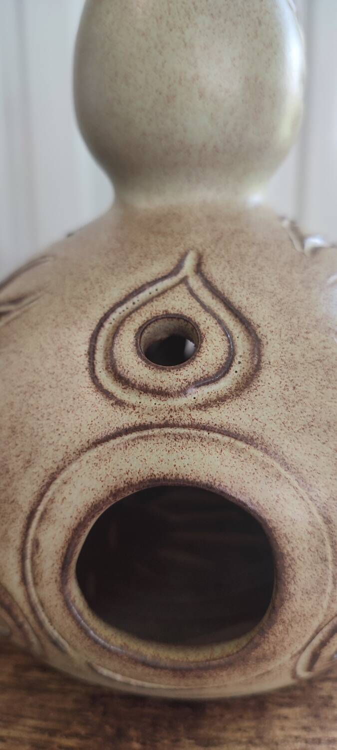 Vallauris ceramic lamp base by Fonck & Mateo