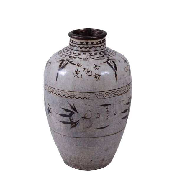 Cizhou - Jarre à alcool vernissée chinoise n°4