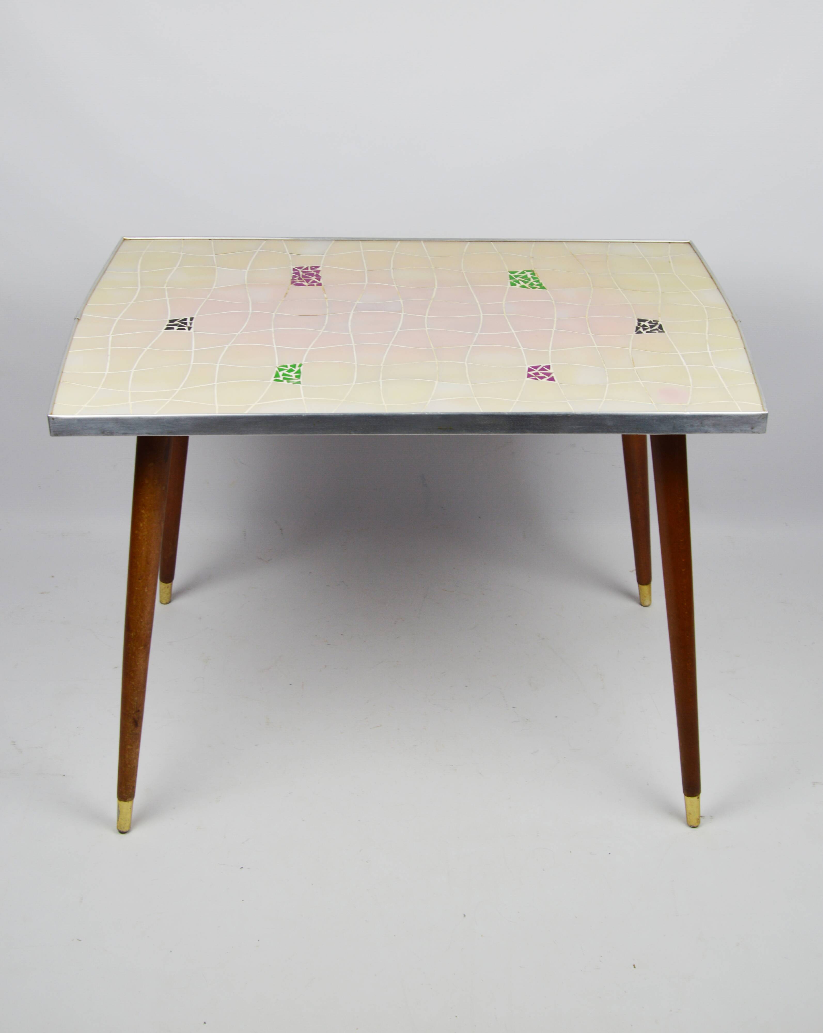Mosaic side table, 1970s