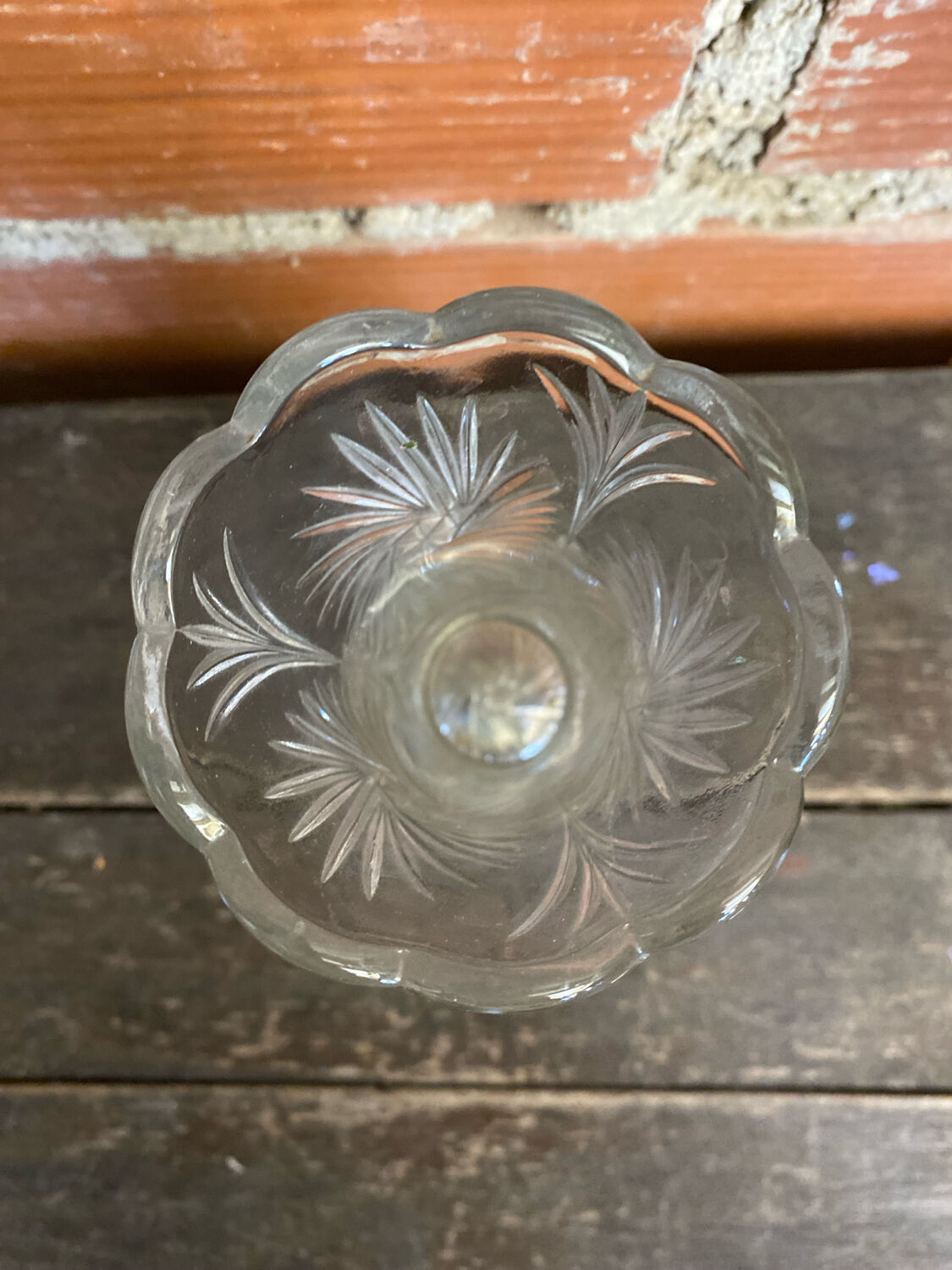 Vintage 1970s Moulded Glass Vase Made in Germany