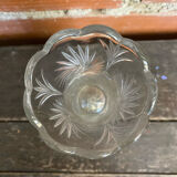 Vintage 1970s Moulded Glass Vase Made in Germany