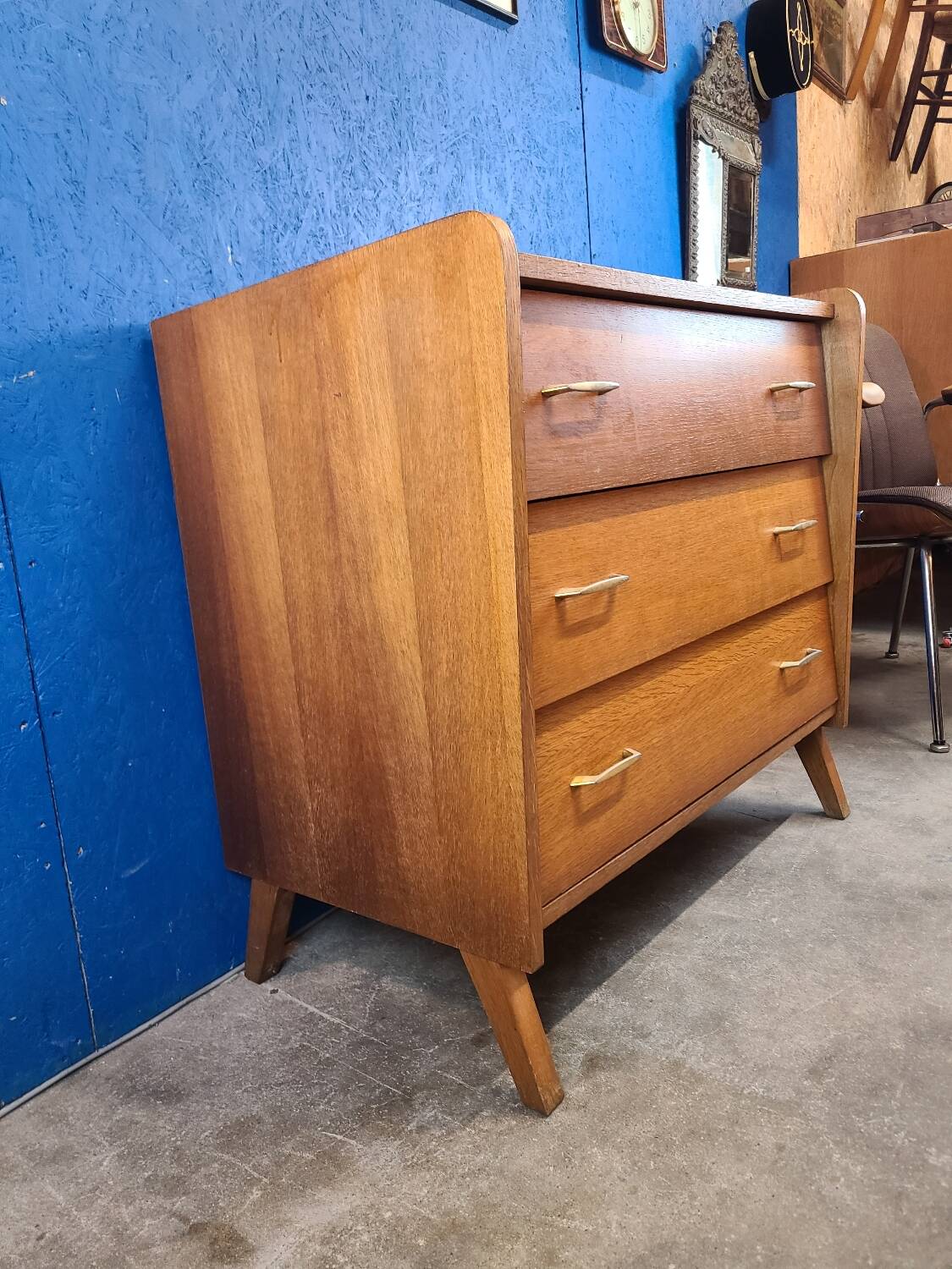 Vintage Scandinavian style chest of drawers. 60s