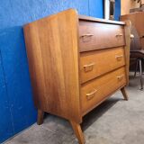 Vintage Scandinavian style chest of drawers. 60s