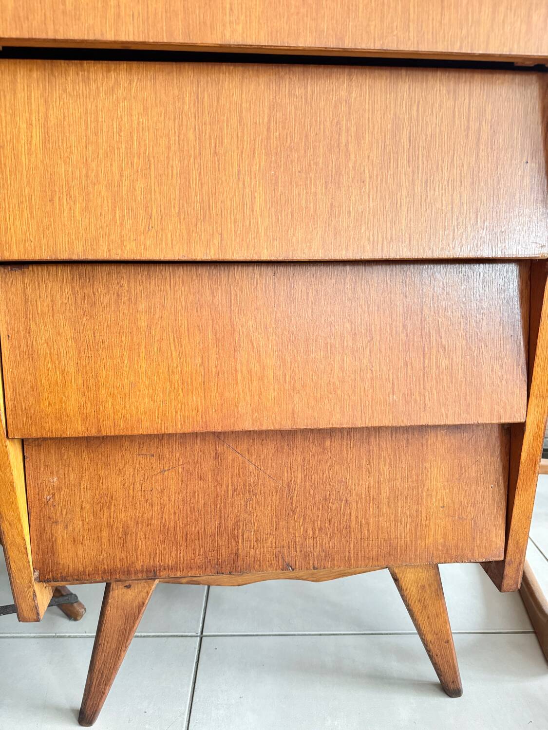 Ancien chiffonnier vintage 6 tiroirs