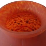 Ball Vase Orange Glass Paste Art Deco Glassware Belle Étoile ?? Unsigned