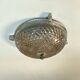 Large glass wall light 1950 vintage transparent old light fixture