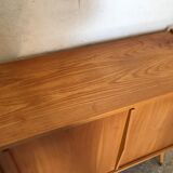 Vintage buffet sliding doors feet compass 1960's