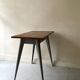 Dining table / desk dlg Tolix 55 in metal and wood, 1950s design