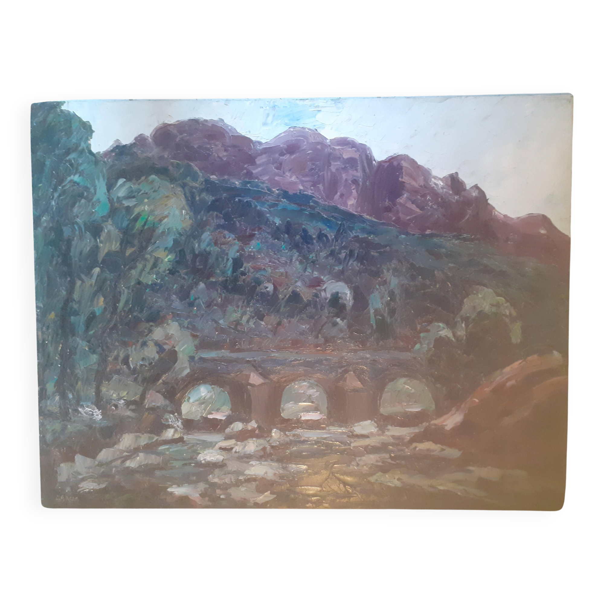 Landscape of hot waters in Digne-les-Bains