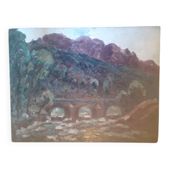 Landscape of hot waters in Digne-les-Bains