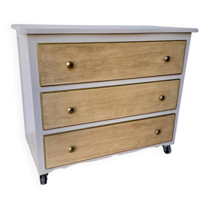 Commode vintage 3 tiroirs