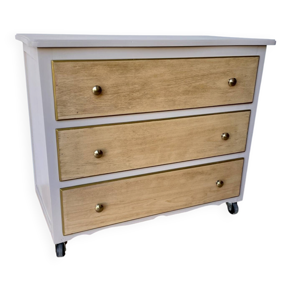 Commode vintage 3 tiroirs