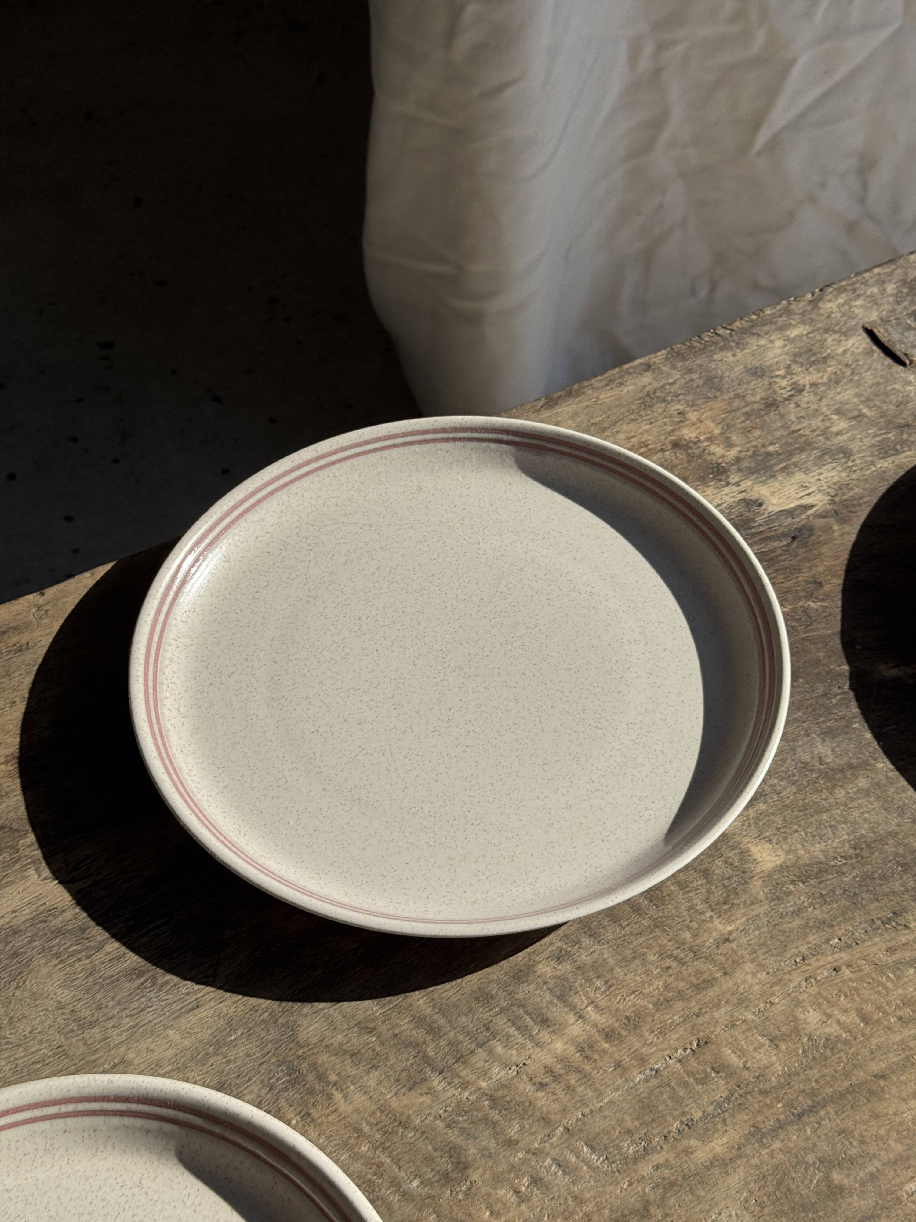 Lunéville table service Art Workshop 8 plates and 2 serving dishes