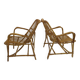 Paire de fauteuils vintage en bambou, style Bonacina