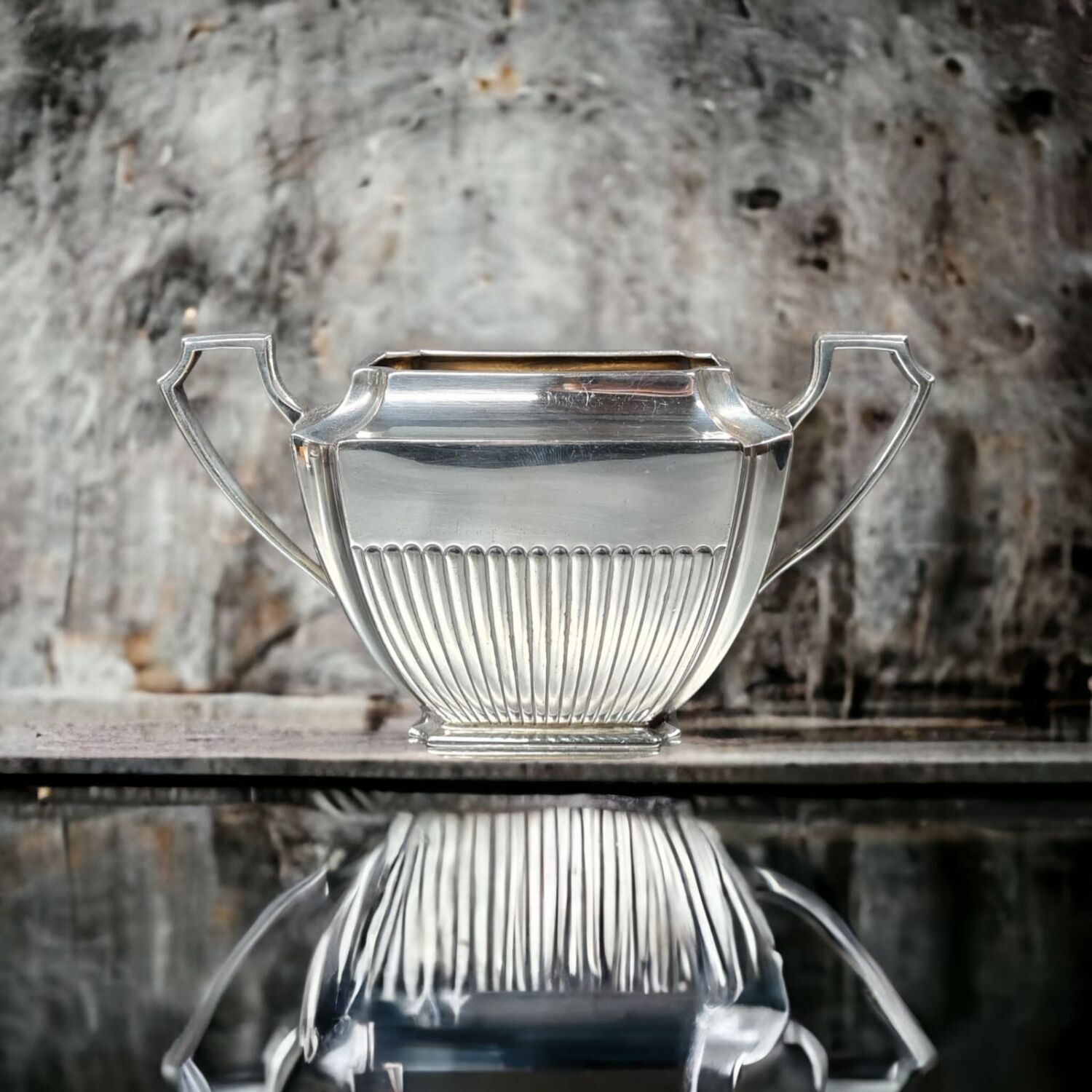 English tea set 1900 - 1920 in silver metal