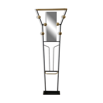 Black and gold cloakroom