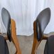 Set of 2 Vintage STOL Kamnik Dining Chair: Black Leather, MCM Chairs