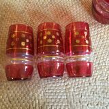 Set of 3 glasses and 1 pitcher