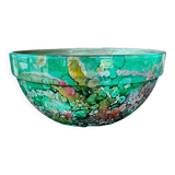 Saladier en verre laqué de "jean-noel bouillet"