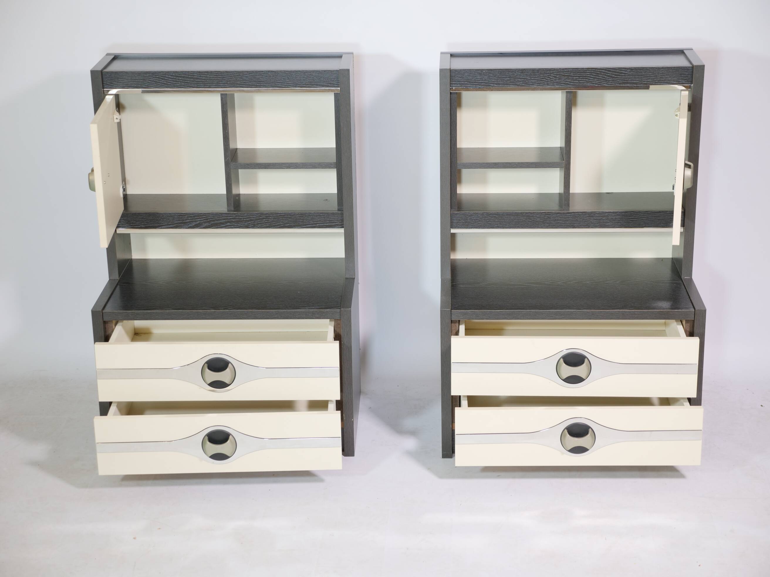 Modernist space age chest of drawers sideboard cabinet, 70s