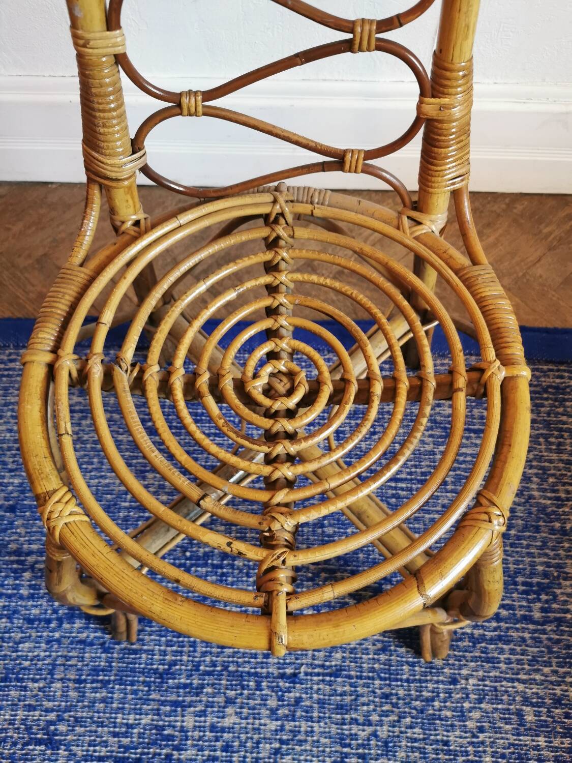 Dirk von Sliedregt rattan chair circa 1950