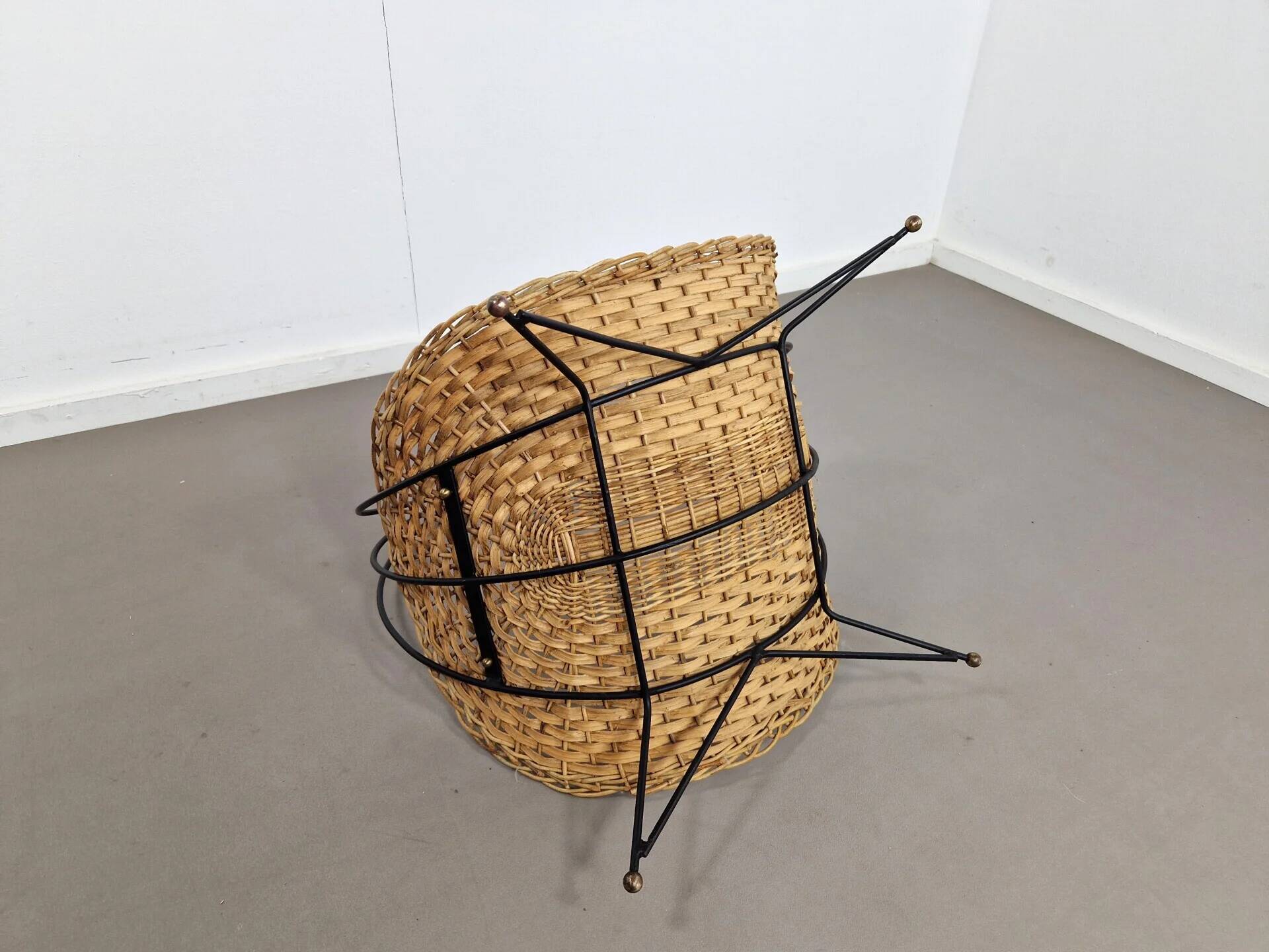 Firewood or newspaper basket | 1950s