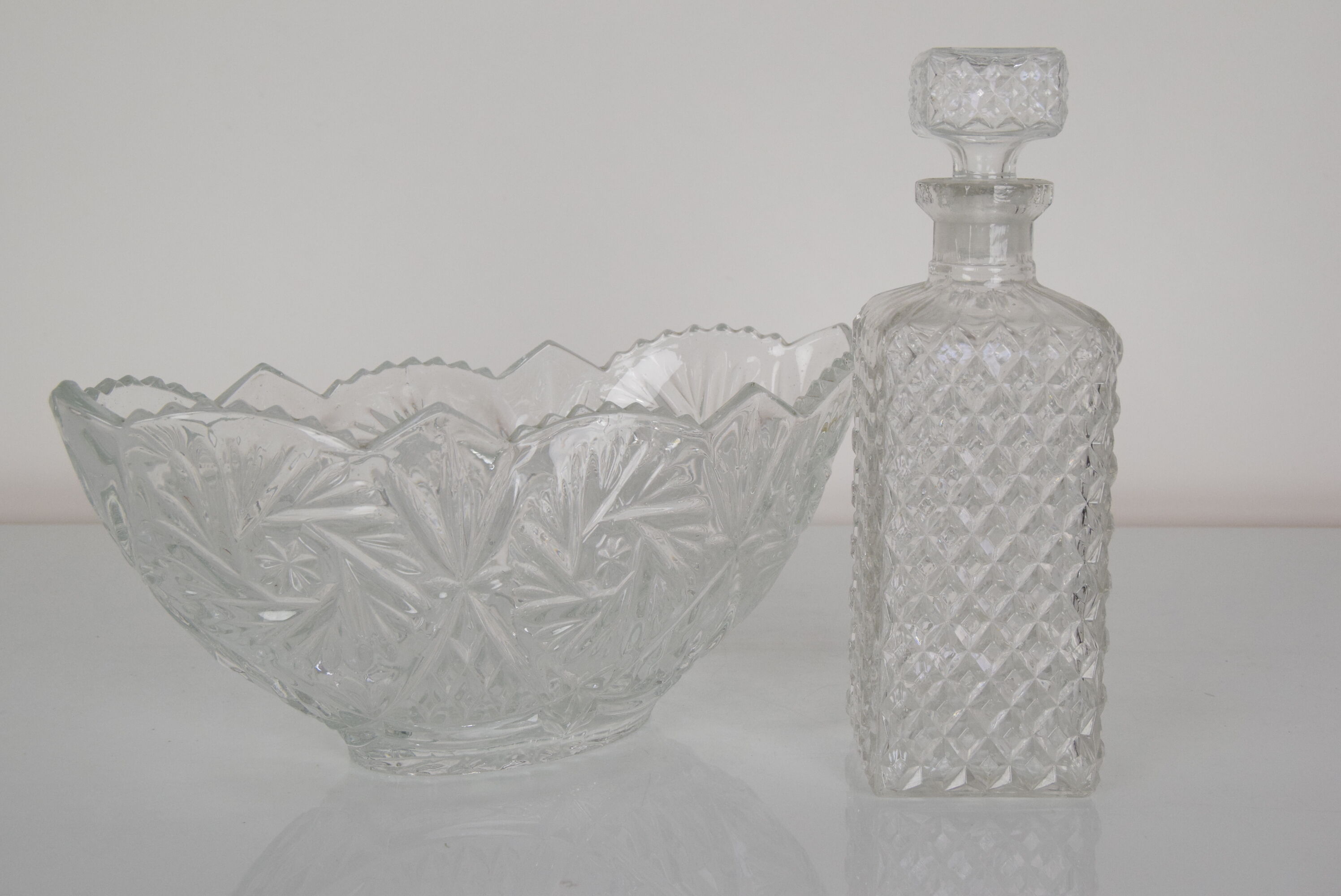 Mid-century set of bowl and carafa,1960's.