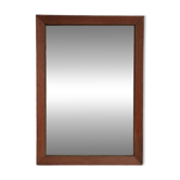 Grand miroir rectangulaire avec cadre en bois massif