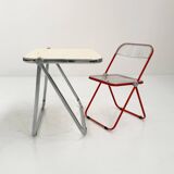 Platone beige folding desk by G. Piretti for Anonima Castelli, 1970