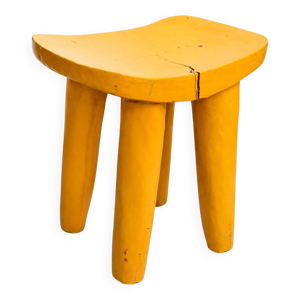 Tabouret du Bénin jaune