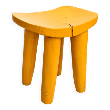 Tabouret du Bénin jaune