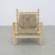Vintage Low Rope Chair in Natural Teak, 1970s
