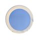 Vintage round white plastic mirror