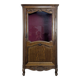 Petite vitrine Louis XV en chêne à une porte