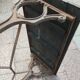 Old bistro table with a wooden top