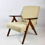 Vintage beige boucle model b-310 armchair, 1970s