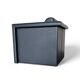 Pair / Trix and Robert Haussmann / Dark grey leather chairs by Knoll