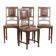 Set of four antique oak dining chairs in Art Nouveau style