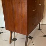 Commode vintage pieds compas