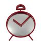 Postmodern Pop Art Design Red Wall Mirror "Clock" Shape – PILM Italy, 1980s
